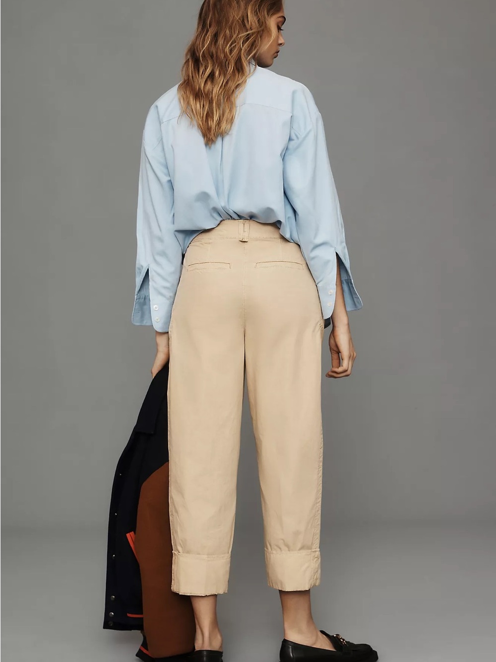 Anthropologie High-Cuff Tan Chino Pants - Picture 3 of 8